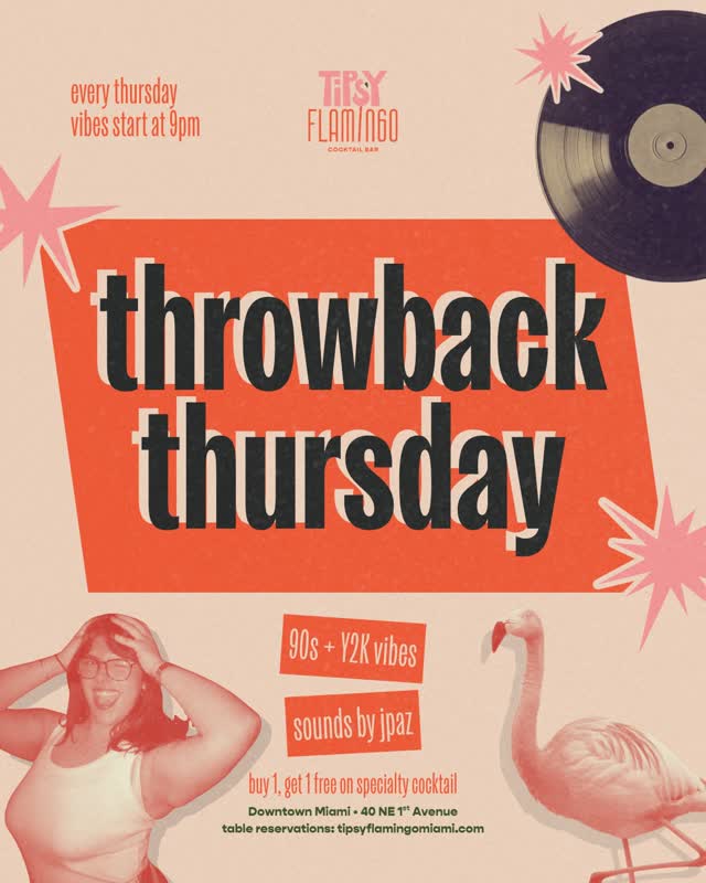 Tipsy Flamingo Throwback Thursday