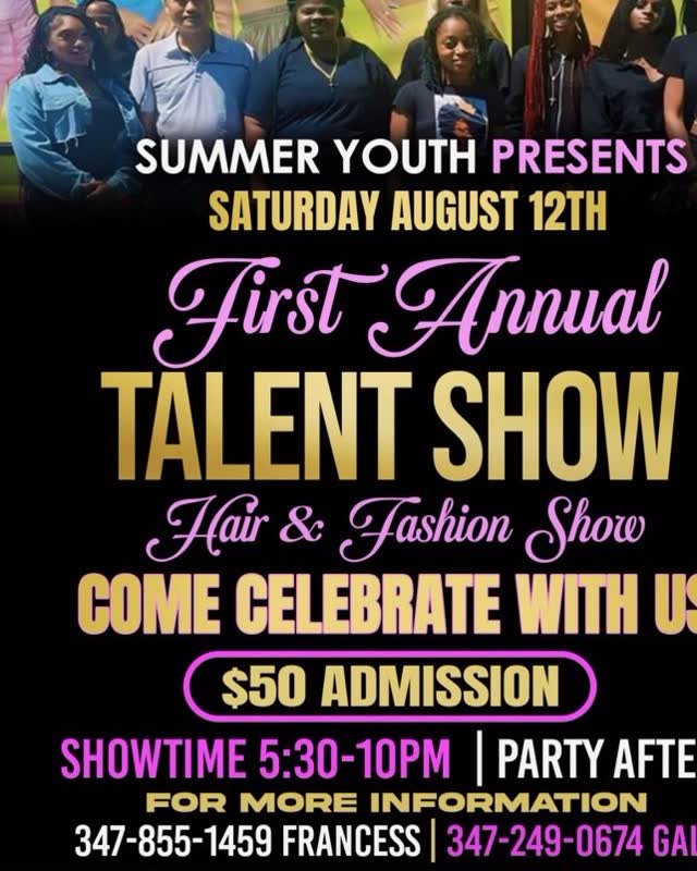 First Annual TALENT SHOW Hair & Fashion Show