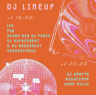 Das offizielle DJ Lineup für das Filmakademie Sommerfest diesen Samstag!