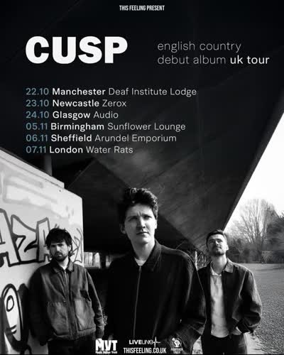 CUSP english country debut album uk tour