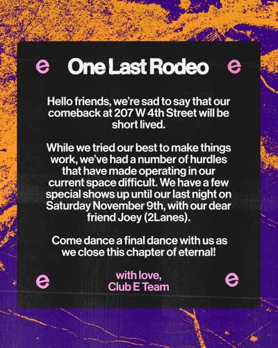 Club Eternal: One Last Rodeo