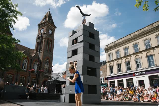 Next performance: Today at 5pm in Newbury Market Place!