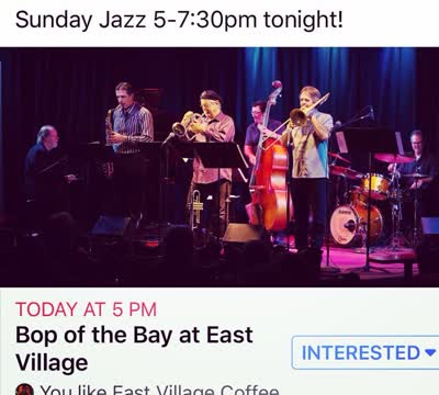 Sunday Jazz Tonight at 5pm