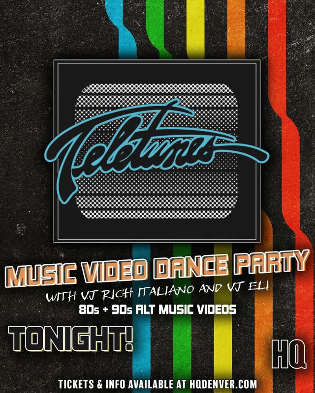 TONIGHT! 🎶 We dance the night away to all of your favorite tracks from the Teletunes days! Relive the nostalgia and lose yourself on the dancefloor. 🪩📺