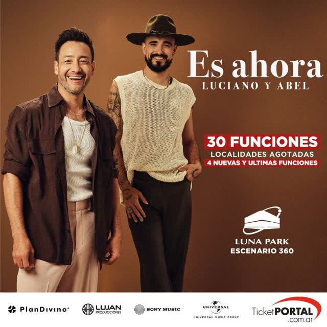 Luciano Pereyra y Abel Pintos - 4 nuevas funciones