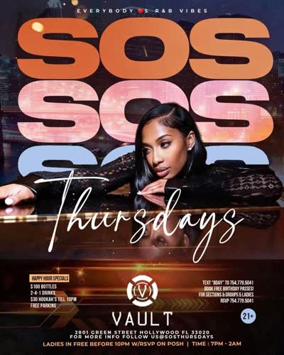 SOS Thursdays @ Club Vault