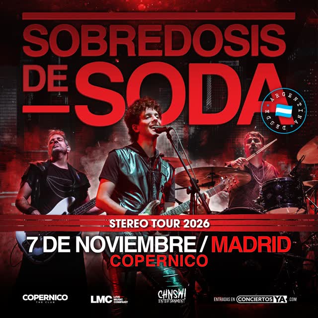 Sobredosis de Soda la banda tributo a Soda Stereo vuelve a Europa