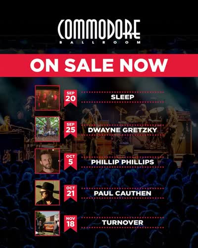 Commodore Ballroom ON SALE NOW
