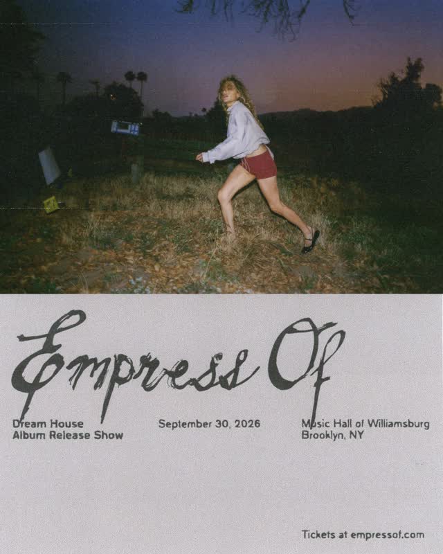 Empress Of on September 30th
