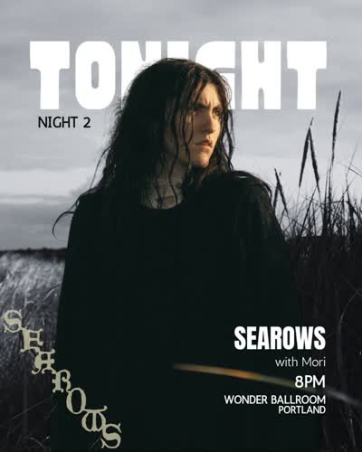 TONIGHT! @searows is back for a second show!