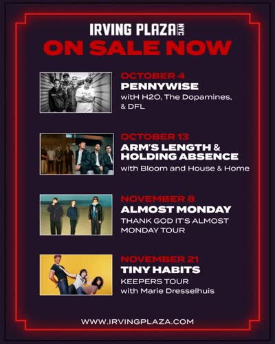 IRVING PLAZA ON SALE NOW