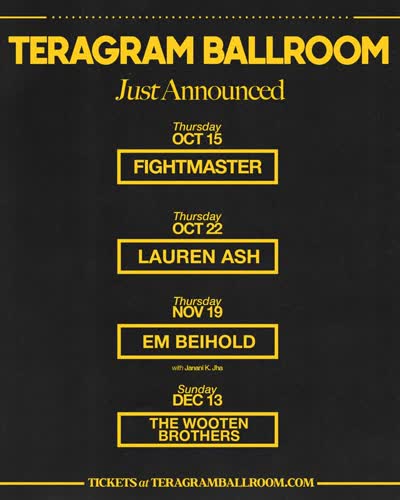 Teragram Ballroom Just Announced