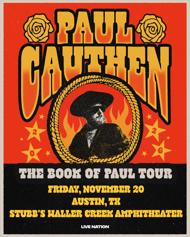 Paul Cauthen is coming to Stubb's
