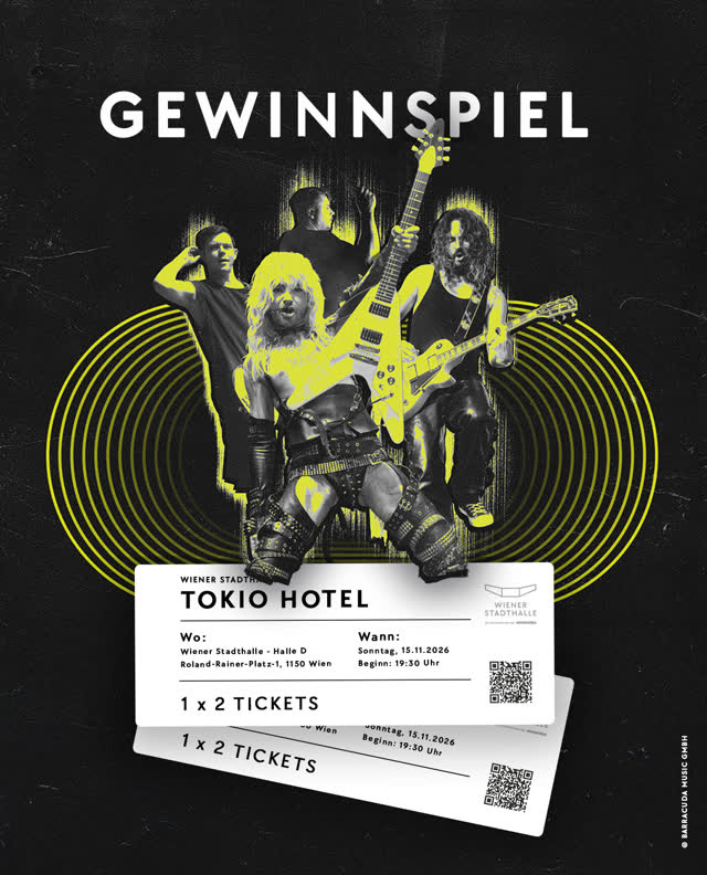 Tokio Hotel kommen nach Wien