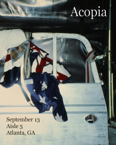 Acopia plays Sunday September 13th at Aisle 5