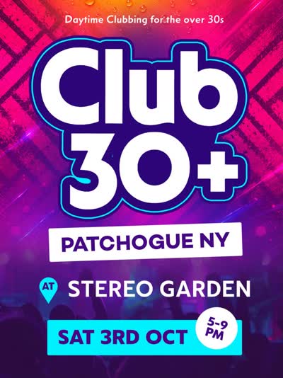 Club 30+ Daytime Clubbing for the over 30s