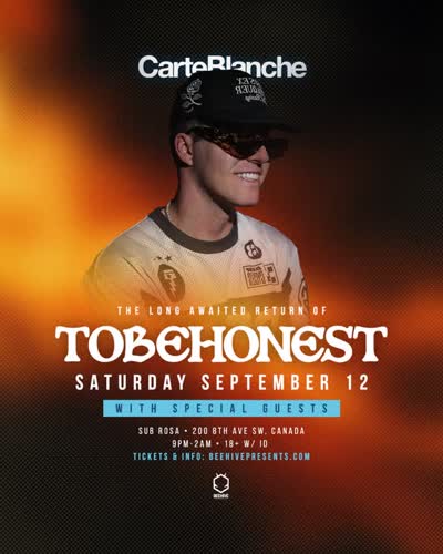 Beehive Presents the Calgary return of TOBEHONEST