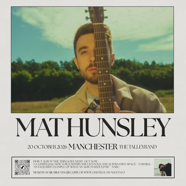 Mat Hunsley Debut Album Tour