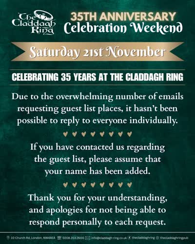 35th Anniversary Celebration Weekend