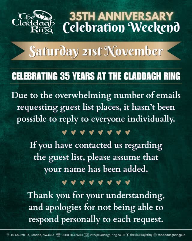 35th Anniversary Celebration Weekend