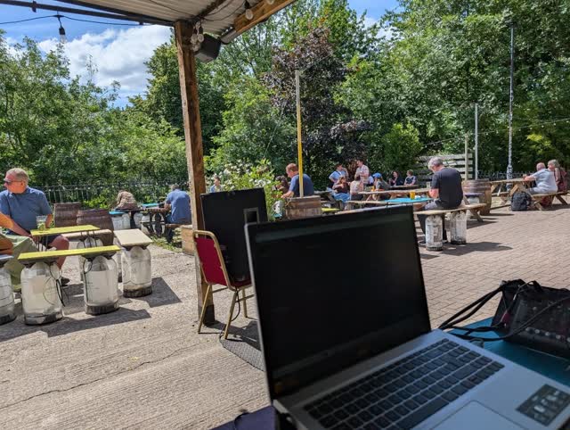Sun is shining, drinks are flowing and the music's good. Join us on the Cumby terrace till 7pm!
