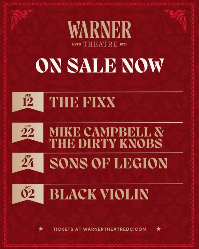 Warner Theatre ON SALE NOW