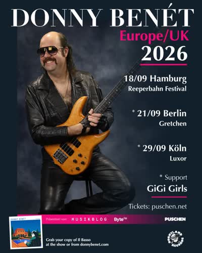 DONNY BENÉT Europe/UK 2026