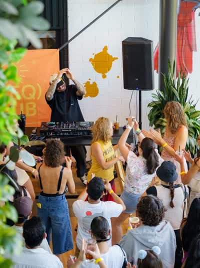 Sunday morning dance event at @provisioncoffee