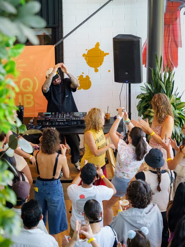 Sunday morning dance event at @provisioncoffee