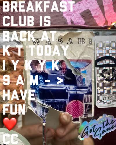BREAKFAST CLUB IS BACK AT KT TODAY