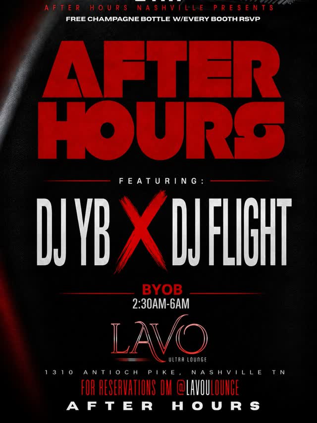 AFTERHOURS at Lavo lounge