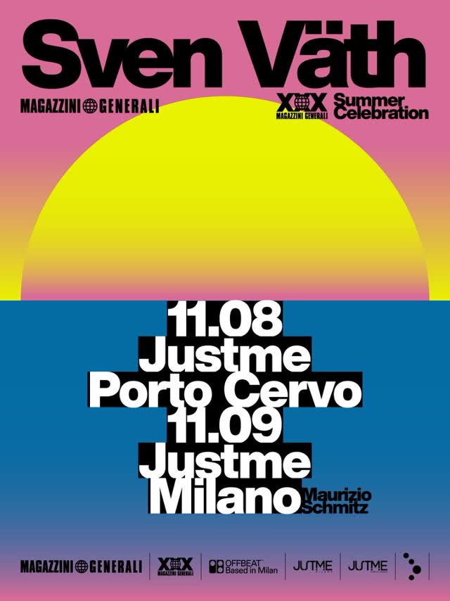 30 YEARS OF MAGAZZINI GENERALI: A SUMMER CELEBRATION WITH SVEN VÄTH