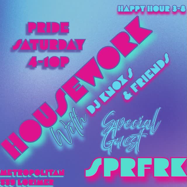 Housework Pride Saturday