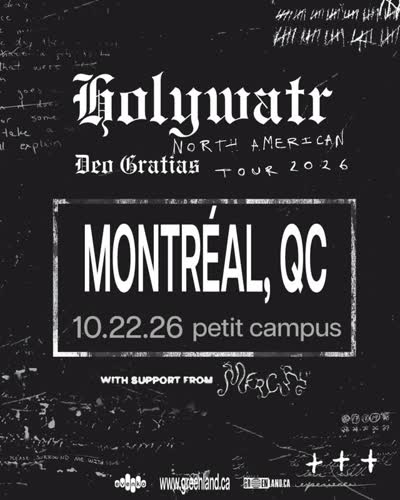 Holywatr with support Mercury