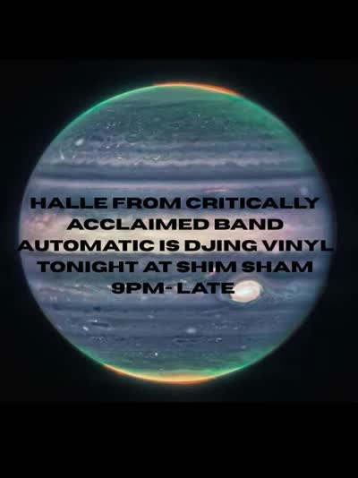 @hallohalle from @automatic_band spinning vinyl tonight! Gonna be out of this world 🪐