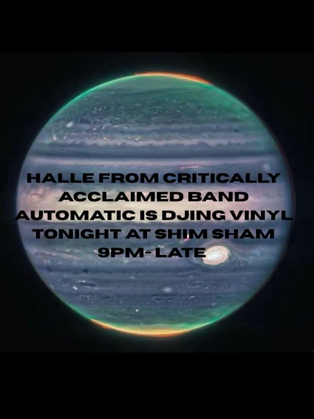 @hallohalle from @automatic_band spinning vinyl tonight! Gonna be out of this world 🪐