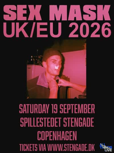 Australian Sex Mask brings post punk mixed with dance punk and alt rock to Stengade