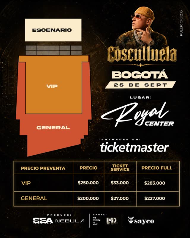 Cosculluela en Bogotá