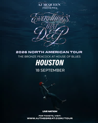 AJ McQueen at The Bronze Peacock at House of Blues Houston