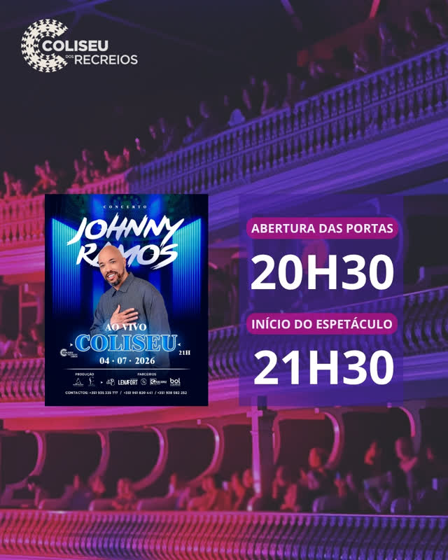 Johnny Ramos esta noite no Coliseu dos Recreios
