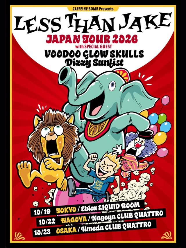 LESS THAN JAKE Japan Tour 2026