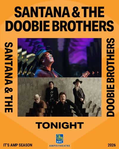 TONIGHT: @carlossantana and @doobiebrothersofficial live on our stage