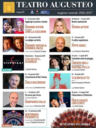 TEATRO AUGUSTEO stagione teatrale 2026.2027