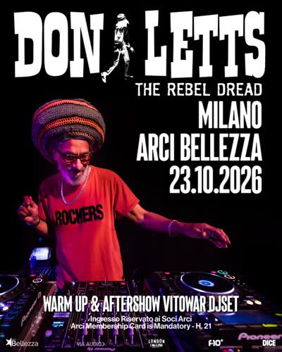 DON LETTS /// DJSET _ MILANO