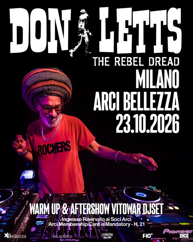 DON LETTS /// DJSET _ MILANO