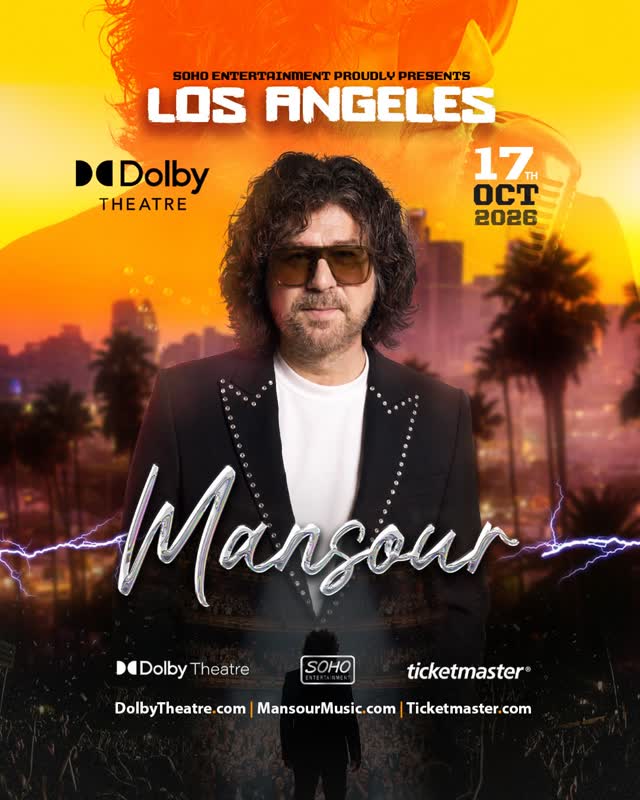 Mansour is coming to Dolby Theatre