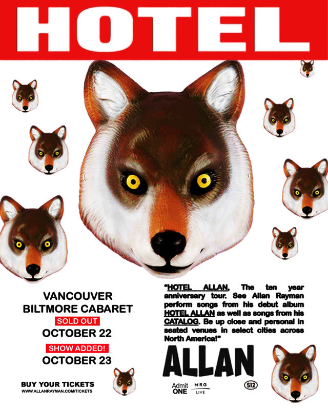 HOTEL ALLAN The ten year anniversary tour