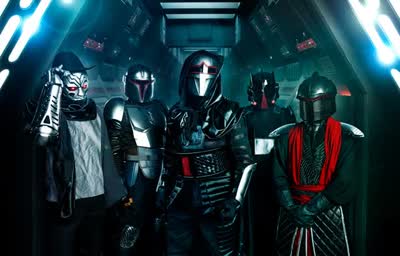 TONIGHT! The galaxy’s foremost instrumental Star Wars cosplay heavy metal John Williams tribute band @galacticempireofficial play The Baby G (venue switch alert!)