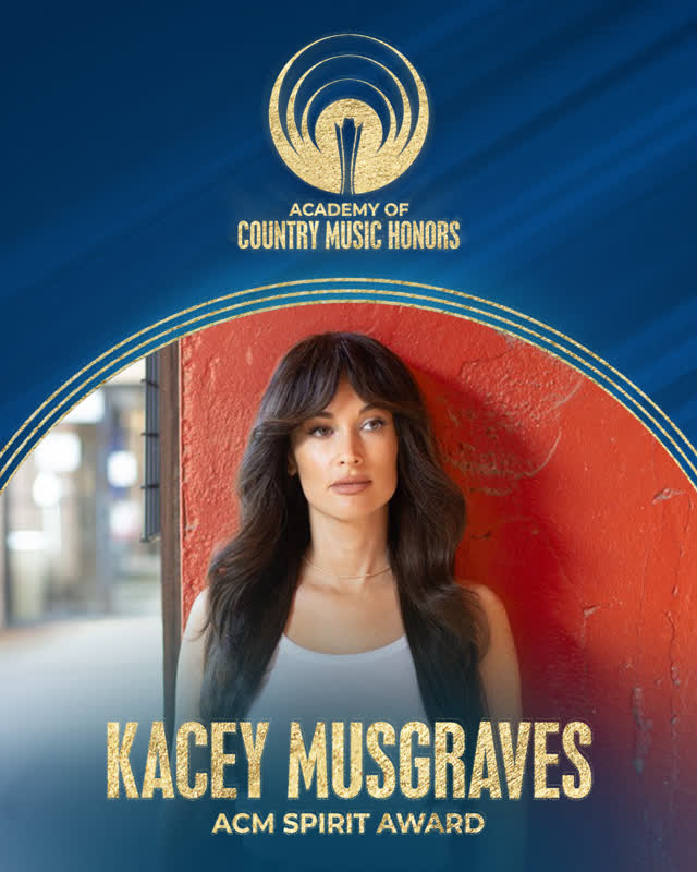 Houston, get ready to welcome an ACM Spirit Award honoree!✨ Congrats to Kacey Musgraves on this well-deserved recognition. Make sure to catch her LIVE this October.