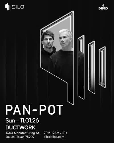 Pan-Pot joins us on Sun, November 1st